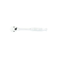 Proto J5249HTC Standard Head Ratchet, 3/8 in Drive, Pear Head, 7 in OAL, Alloy Steel, Nickel Polished Chrome, ASME B107.10M, ASME B107.110-2012, SAE AS4984A