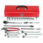 Proto J54128 Socket Set, Imperial, 27 Pieces, For Use With Stubborn or Damaged Fastener