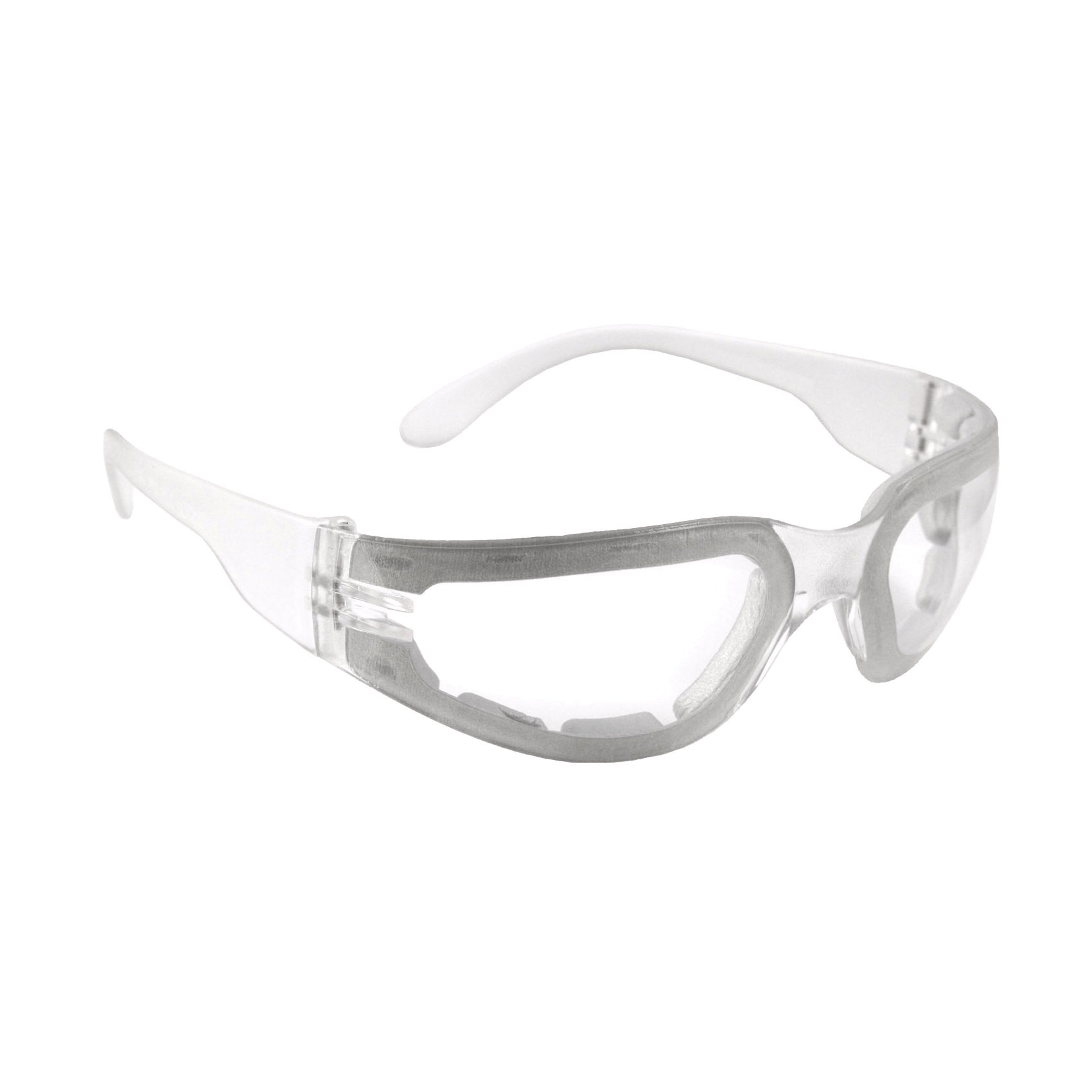 Radians MRSF111ID Mirage Lightweight Safety Eyewear, Anti-Fog/Hard Coat/Impact-Resistant, Clear Lens, Full Framed Frame, Clear, Polycarbonate Frame, Polycarbonate Lens, ANSI Z87.1+