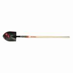 Razor-Back 45519 Round Point Shovel, 48 in L Handle, Steel Blade, Hardwood Handle