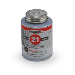 RectorSeal No. 21 28651 Pipe Thread Sealant, 0.5 pt Can, Black