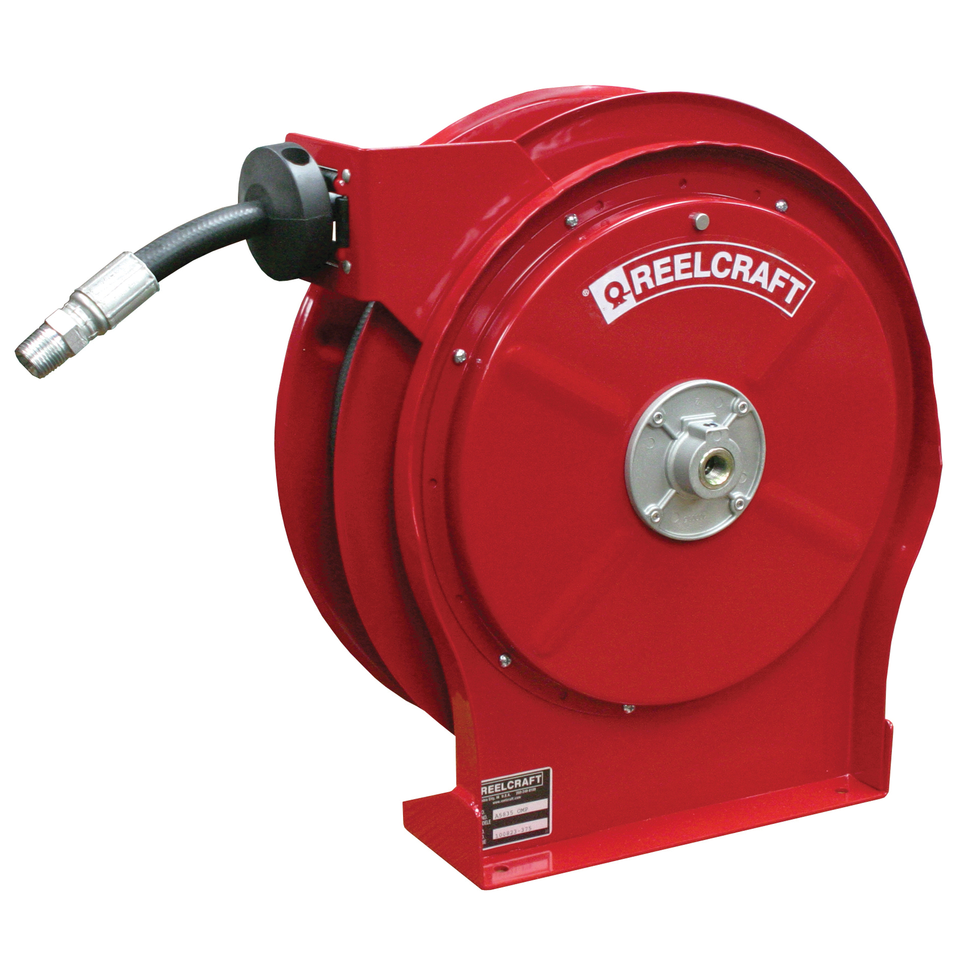 Reelcraft 5625 OHP 5000 Full Flow Swivel Premium Duty Hose Reel, 3/8 in ID x 0.73 in OD x 25 ft L Hose, 4000 psi Pressure, Domestic