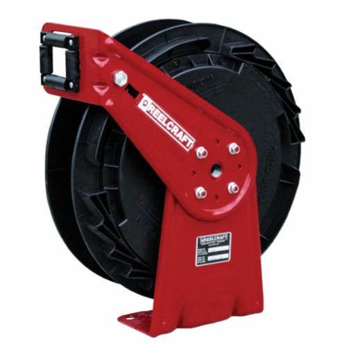 Reelcraft RT805-OLP Low Pressure Medium Duty Hose Reel, 1/2 in ID x 3/4 in OD x 50 ft L Hose, 300 psi Pressure, 16-1/2 in Dia x 2-1/4 in W Reel, Domestic