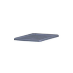 Rubbermaid FG172000GRAY Palletote Container Lid, 15.6 in W x 19.6 in D, For Use With FG172100GRAY and FG172200GRAY Storage Boxes, HDPE, Gray
