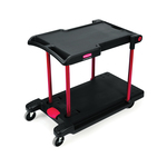Rubbermaid FG430000BLA Convertible Utility Cart, 45.2 in L x 23.8 in W x 34.4 in H, 400 lb Load, Black