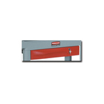Rubbermaid FG459300RED Single Full Extension Drawer, 40 lb Load Capacity, For Use With FG450088, FG451288, FG451388, FG452010, FG452088, FG453288 Utility Carts, Steel, Red