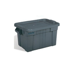 Rubbermaid Brute FG9S3100GRAY Storage Tote With Lid, 27.9 in L x 17.4 in W x 15.1 in H, 20 gal Volume, Gray