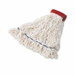 Rubbermaid FGT30000WH00 Wet Mop, M, 17-1/2 in L x 6 in W, 5 in Headband, White