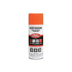 Rust-Oleum 1654830 1600 System Multi-Purpose Enamel Spray Paint, 12 oz Container, Liquid Form, Fluorescent Orange, 12 to 15 sq-ft/can Coverage