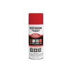 Rust-Oleum 1660830 1600 System Multi-Purpose Enamel Spray Paint, 12 oz Container, Liquid Form, Safety Red, 12 to 15 sq-ft/can Coverage