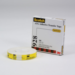 Scotch 021200-84181 ATG Repositionable Double Coated Tape, 18 yd L x 1/4 in W, 2 mil THK, High Tack Acrylic Adhesive, Tissue Paper Backing, White