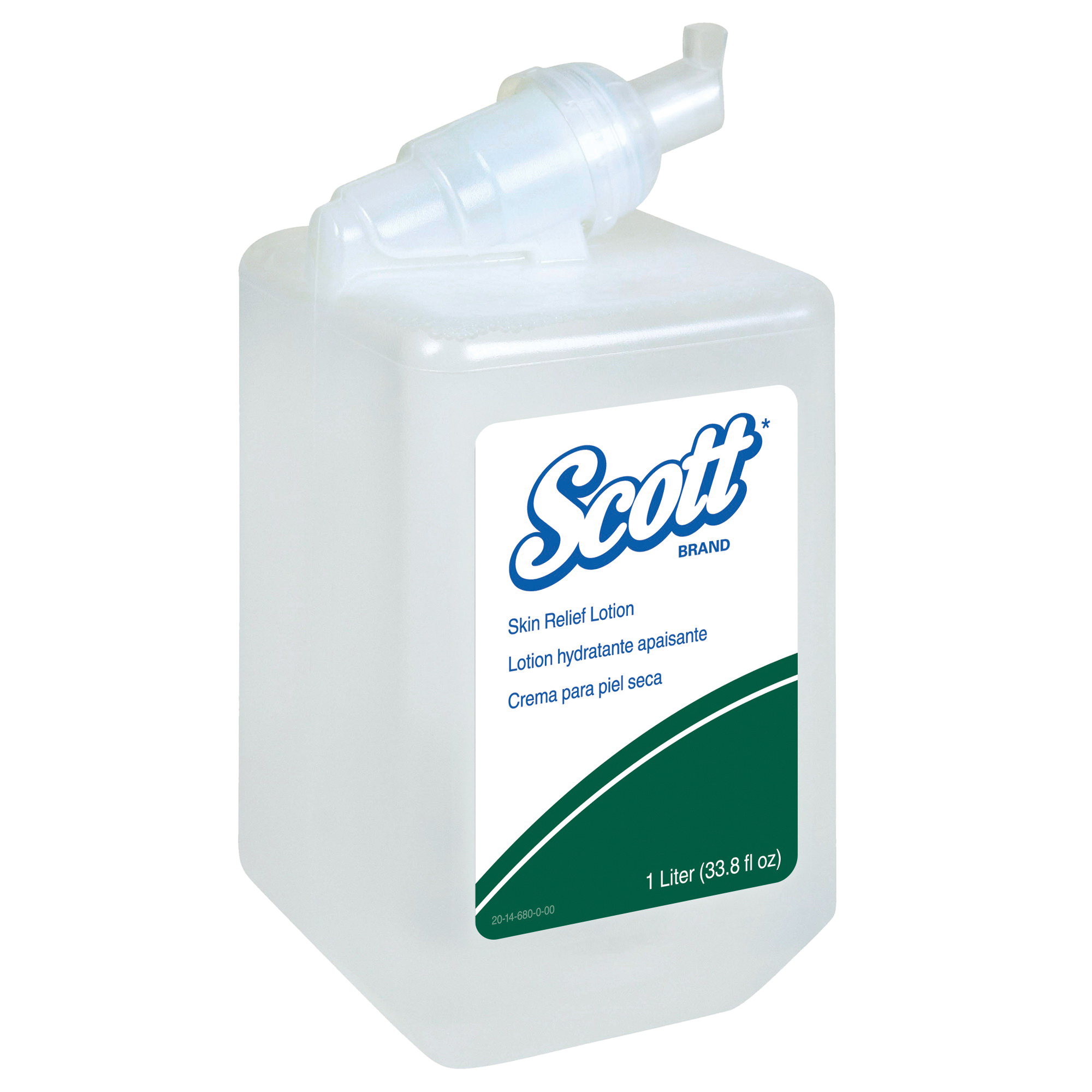 Scott 35365 Skin Relief Lotion, 1 L, Bottle, Lotion, Unscented, White
