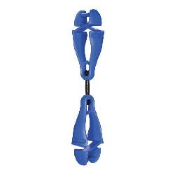 Squids 19417 3420 Dual Clip Swiveling Glove Holder, Acetal Copolymer/Thermoplastic Polyurethane, Blue