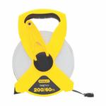 Stanley Contractor Grade 34-794 Contractor Grade Open Reel Long Tape Measure, 200 ft L x 1/2 in W Blade, Polymer Coated Fiberglass Blade