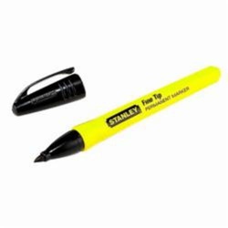 Stanley 47-346B Mini Permanent Tip Marker, Fine Tip, Black