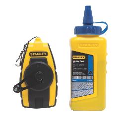Stanley STHT47244L Compact Chalk Line Reel, 30 ft L Line, 4 oz Chalk
