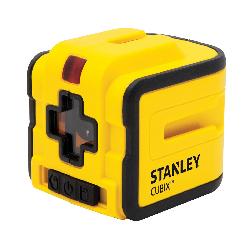 Stanley Cubix STHT77340 Horizontal/Vertical Lightweight Self-Leveling Cordless Cross Line Laser Level, 40 ft Measuring, +/-5/16 in Accuracy, NiMH/AA Alkaline Battery, Plastic Housing, Tool Only