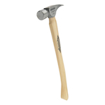 Stiletto TI14SC Heavy Duty Framing Hammer, 18 in OAL, Smooth Face Surface, 14 oz Titanium Head, Straight Claw, Hickory Wood Handle