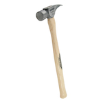 Stiletto TI14SS Nailing Framing Hammer, 18 in OAL, Smooth Surface, 14 oz Titanium Head, Straight Claw, Hickory Wood Handle