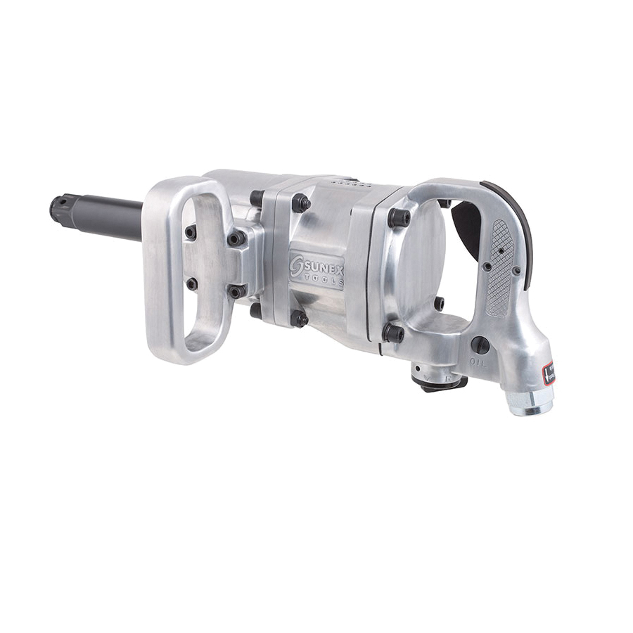 Sunex SX556-6 Air Impact Wrench With 6 in Extension Anvil, 1 in Drive, 1600 ft-lb Torque, 10 cfm Air Flow, 22-1/2 in OAL
