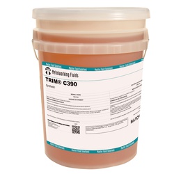 TRIM C390/5 High Performance Synthetic Fluid, 5 gal Pail, Mild Amine Odor/Scent, Liquid Form, Yellow
