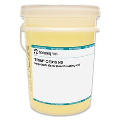 TRIM OE315NS/5 OE315NS Vegetable Ester Based Cutting Oil, 5 gal Pail Container, Mild Odor/Scent, Straw Yellow, Liquid