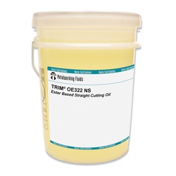 TRIM OE322NS/5 OE322NS Ester Based Straight Cutting Oil, 5 gal Pail Container, Mild Odor/Scent, Straw Yellow, Liquid