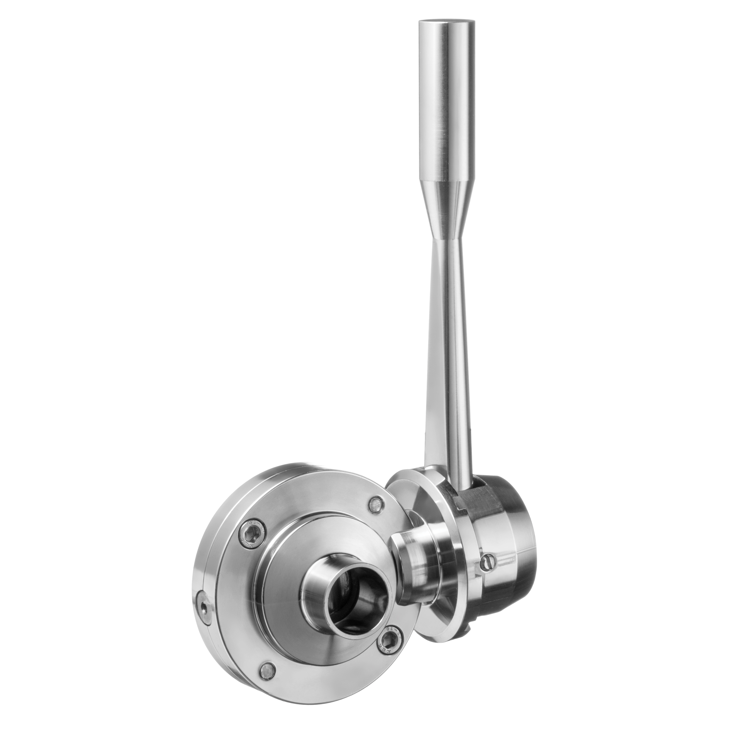 USA SEALING BULK-STF-VAL-1 Straight Butterfly Valve With Weld Fitting, 1 in Nominal, Butt Welded End Style, 304 Stainless Steel Body, PTFE Seat Softgoods, Import