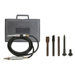 UT UT8617K Scribe/Engraving Chisel Kit, 0.3 cfm Air Flow, 90 psi, 3/16 in Mini Hose, 48 in L Hose, 13500 spm