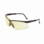 Uvex by Honeywell HydroShield S3202HS Genesis General Purpose Safety Eyewear, HydroShield Anti-Fog, Amber Lens, Wrap Around/Half-Frame Frame, Black, Polycarbonate Frame, Polycarbonate Lens, ANSI Z87.1, CSA Z94.1, MIL-PRF-31013, CLAUSE 3.5.1.1
