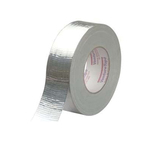 Venture Tape 750351-50019 1-Sided Duct Tape, 55 m L x 48 mm W, 11 mil THK, Rubber Adhesive, Metalized Polyethylene Film Backing, Silver