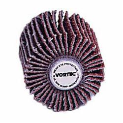 Vortec Pro 30721 Stem Mount Coated Abrasive Flap Wheel, 1 in Dia Wheel, 1 in W Face, 1/4 in Dia Shank, 80 Grit, Medium Grade, Aluminum Oxide Abrasive