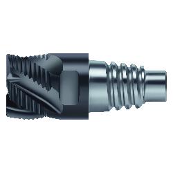 Walter 7438178 MC320 Center Drill Indexable Metric Replacement Shoulder/Slot Milling Cutter, 10 mm Dia Cutter, 5.5 mm Length of Cut, 4 Flutes, 4 mm Dia Shank, 12.4 mm OAL, TiAlN Coated