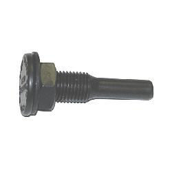 Weiler 07727 Threaded Shaft Drive Arbor, 3/8 in Arbor Hole, 3/4 in L Shaft, For Use With 3 in Dia Brush