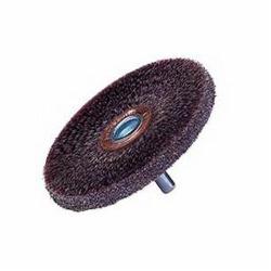 Polyflex 35305 Conflex Encapsulated Wheel Brush, 2 in Dia Brush, 1/4 in W Face, 0.0118 in Dia Crimped Filament/Wire