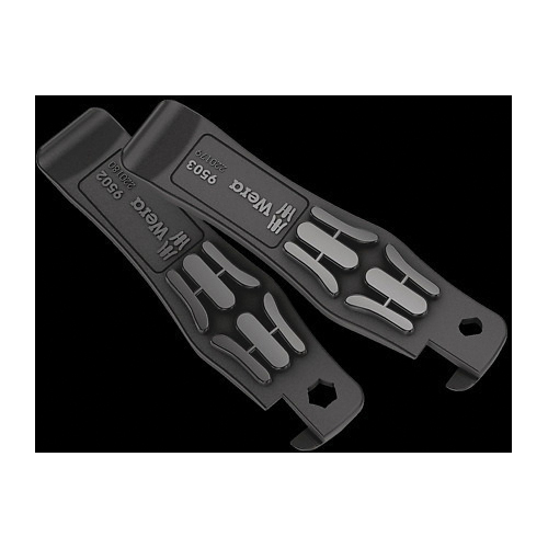 Wera 05004184001 Bicycle Set 15 2-Piece Tire Jack Set, 200 x 60 x 15 mm, Glass Fiber Reinforced Plastic