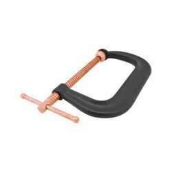 Wilton 14299 Spark-Duty 400P Extra Deep Throat Regular Duty C-Clamp, 6-5/16 in D Throat, 2 to 12-1/4 in Jaw Opening, 7/8 in Screw