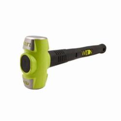 Wilton B.A.S.H 20824 Sledge Hammer, 26 in OAL, 8 lb Drop Forged Steel Head, Vulcanized Rubber/Steel Handle
