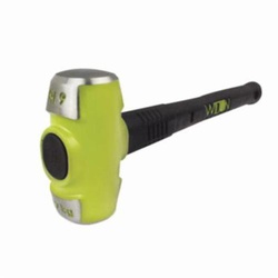 Wilton B.A.S.H 20616 Sledge Hammer, Double Face, 6 lb Alloy Steel Head, Steel/Vulcanized Rubber Handle