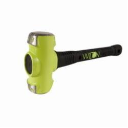 Wilton B.A.S.H 20816 Sledge Hammer, 16 in OAL, 8 lb Drop Forged Steel Head, Vulcanized Rubber Handle