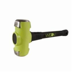 Wilton B.A.S.H 21016 Sledge Hammer, 18 in OAL, 10 lb Drop Forged Steel Head, Vulcanized Rubber Handle