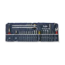 Xcelite 99SMN Series 99 Quick-Change Service Master Tool Kit, Roll Pouch Tool Storage, 23 Pieces, Steel