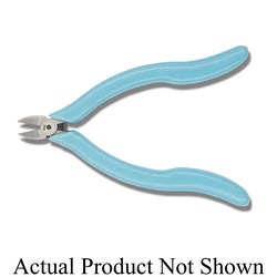 Xcelite EMS549JN Diagonal Cutting Plier, 25 to 22 AWG Soft Copper Wire/20 AWG Steel Wire THK Max Wire, 15/32 in L x 7/16 in W x 9/32 in THK Tapered Alloy Steel Jaw, 5-1/2 in OAL, Flush Cut