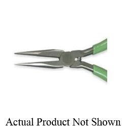 Xcelite LN542N Thin Long Nose Plier, Serrated/Straight Forged Alloy Steel Jaw, 1-3/16 in L x 7/16 in W Jaw, 5 in OAL, 1/32 in W Tip