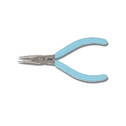 Xcelite LN54GVN Thin Long Nose Plier, 1-3/16 in L x 7/16 in W, Smooth/Straight Forged Alloy Steel Jaw, 5 in OAL, 1/16 in W Tip