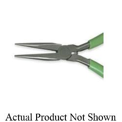 Xcelite LN54VN Thin Long Nose Plier, Serrated/Straight Steel Jaw, 1-3/16 in L x 7/16 in W Jaw, 5 in OAL, 5/64 in W Tip
