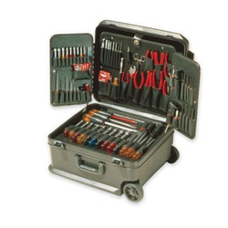 Xcelite TCMB100STWN Service Tool Kit, Case with Wheels Tool Storage, 86 Pieces, Steel